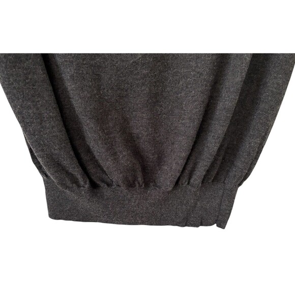 Peter Millar 100% Italian Merino Wool Sweater Vest Men's Large Charcoal Gray - Picture 4 of 12